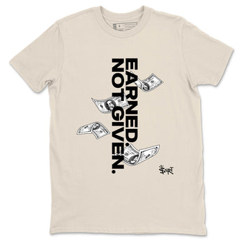 Sneaker Threads – Sneaker Tees To Match Air Foamposite One Pearl – Earned Not Given Graphic Tee Natural 2. Perfect for Jordan releases 2025 colorways.