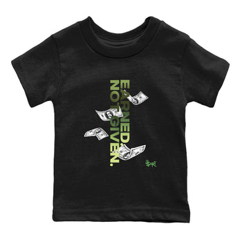 Best Christmas gifts for sneakerheads - Sneaker Tees To Match Air Foamposite One Pine Green Sneakers – Earned Not Given Kids T-Shirt Black 2