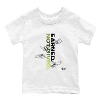 Best Christmas gifts for sneakerheads - Sneaker Tees To Match Air Foamposite One Pine Green Sneakers – Earned Not Given Kids T-Shirt White 2