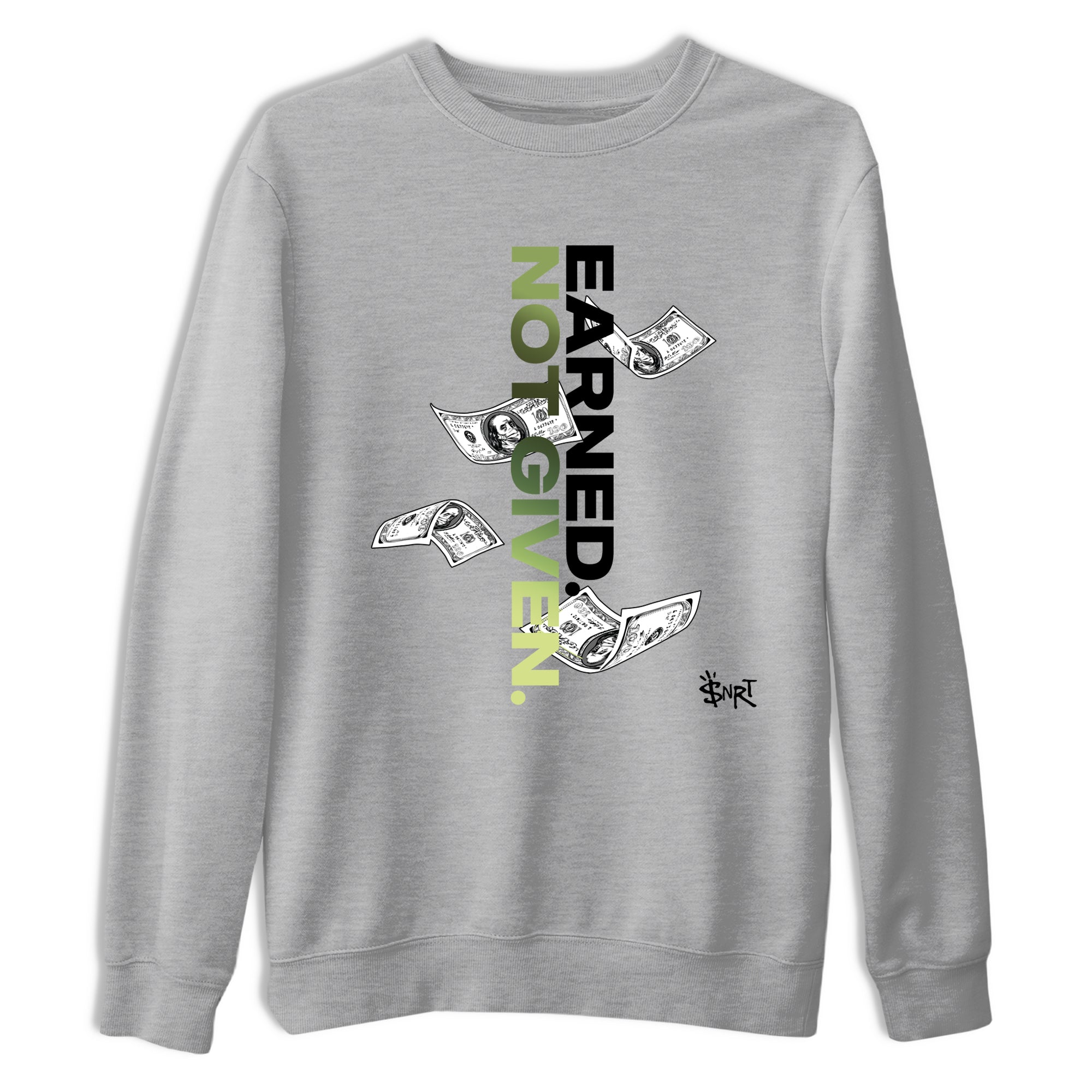 Best Christmas gifts for sneakerheads - Sneaker Tees To Match Air Foamposite One Pine Green Sneakers – Earned Not Given Tee Heather Grey 2