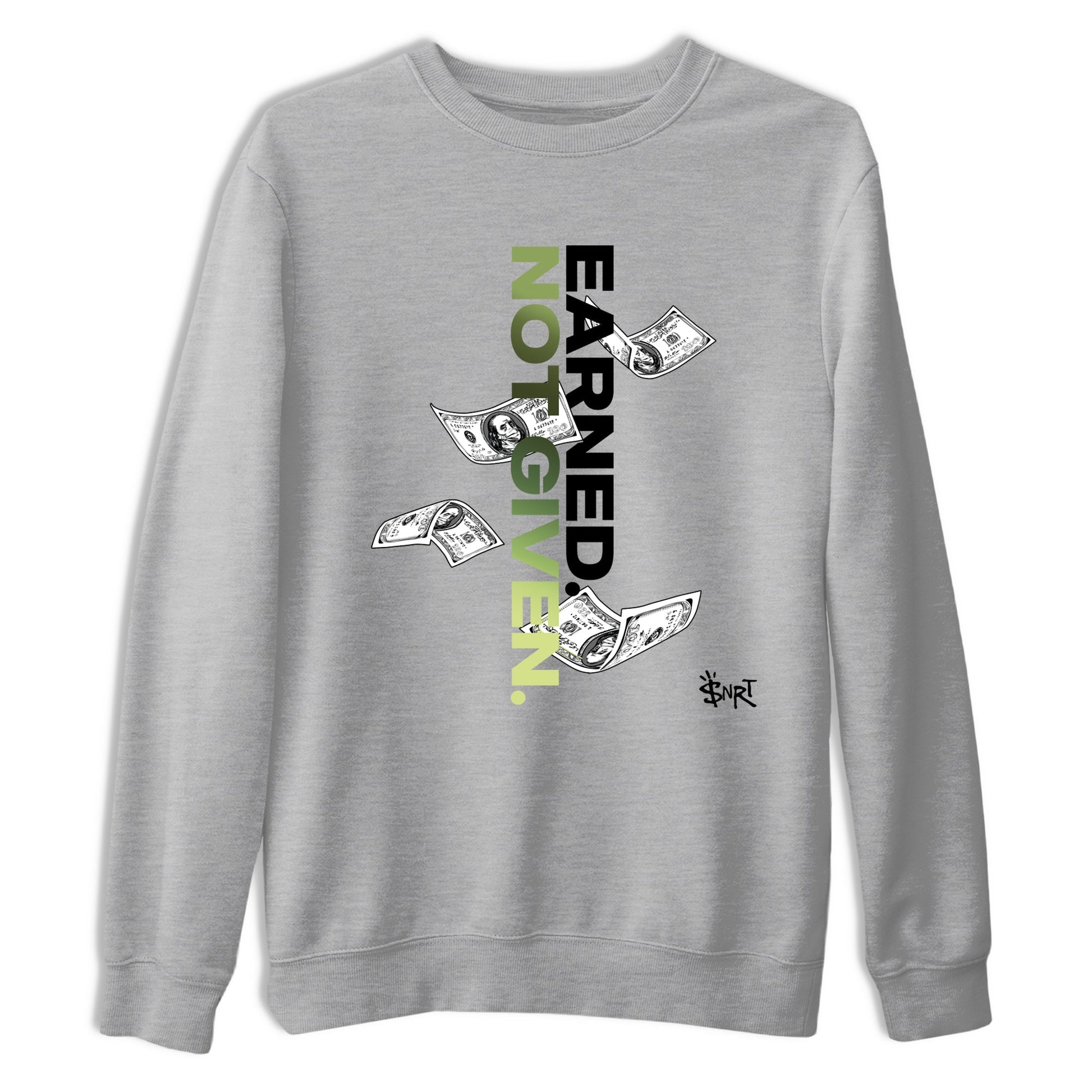 Best Christmas gifts for sneakerheads - Sneaker Tees To Match Air Foamposite One Pine Green Sneakers – Earned Not Given Tee Heather Grey 2