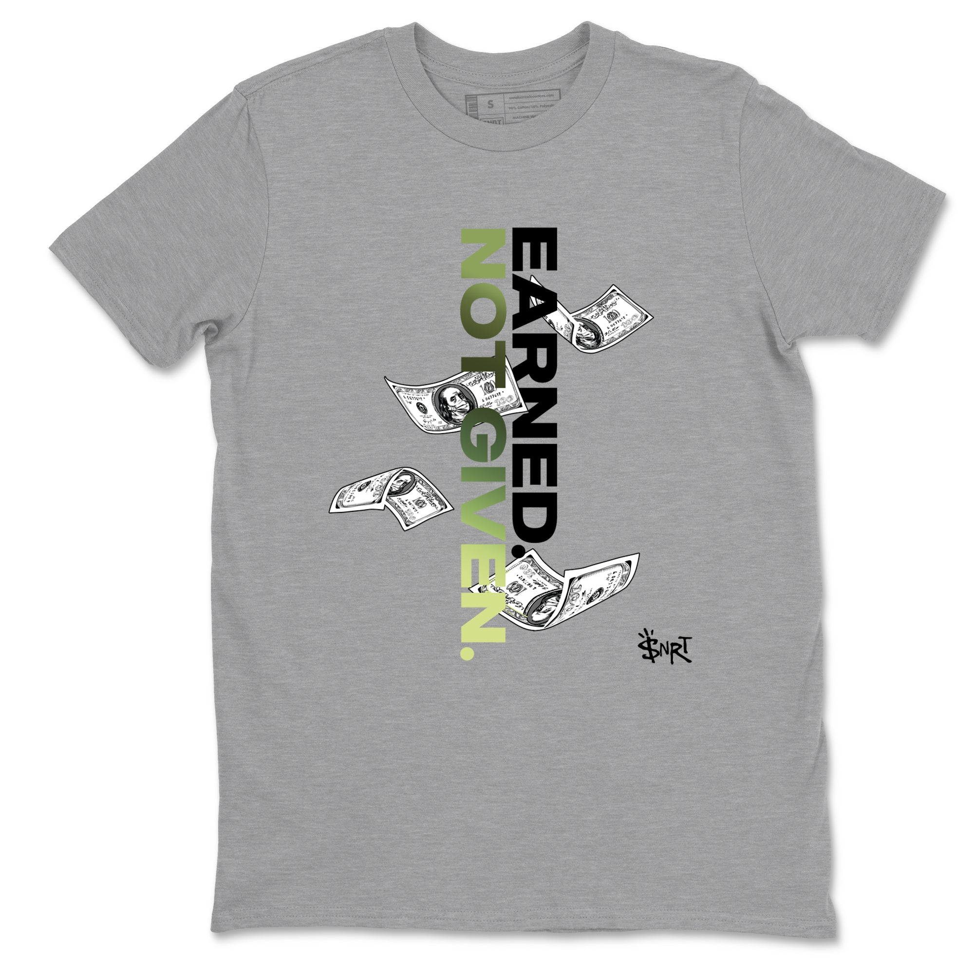 Best Christmas gifts for sneakerheads - Sneaker Tees To Match Air Foamposite One Pine Green Sneakers – Earned Not Given Tee Heather Grey 2