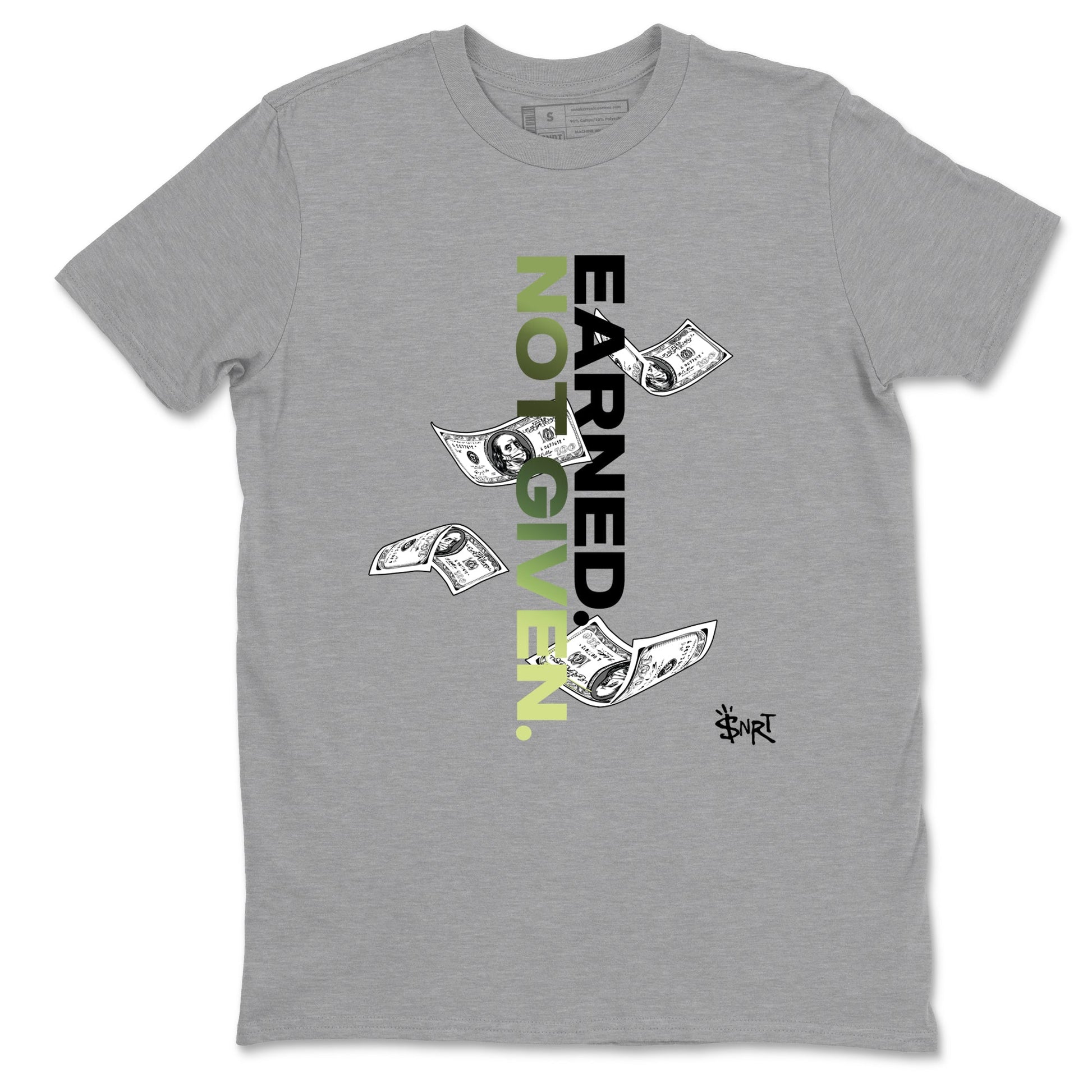 Best Christmas gifts for sneakerheads - Sneaker Tees To Match Air Foamposite One Pine Green Sneakers – Earned Not Given Tee Heather Grey 2