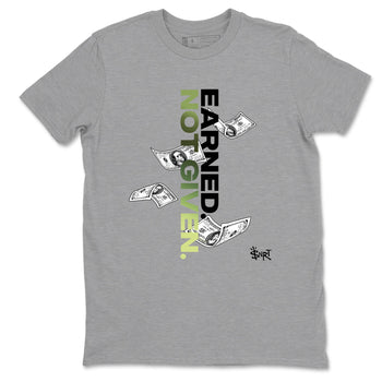 Best Christmas gifts for sneakerheads - Sneaker Tees To Match Air Foamposite One Pine Green Sneakers – Earned Not Given Tee Heather Grey 2