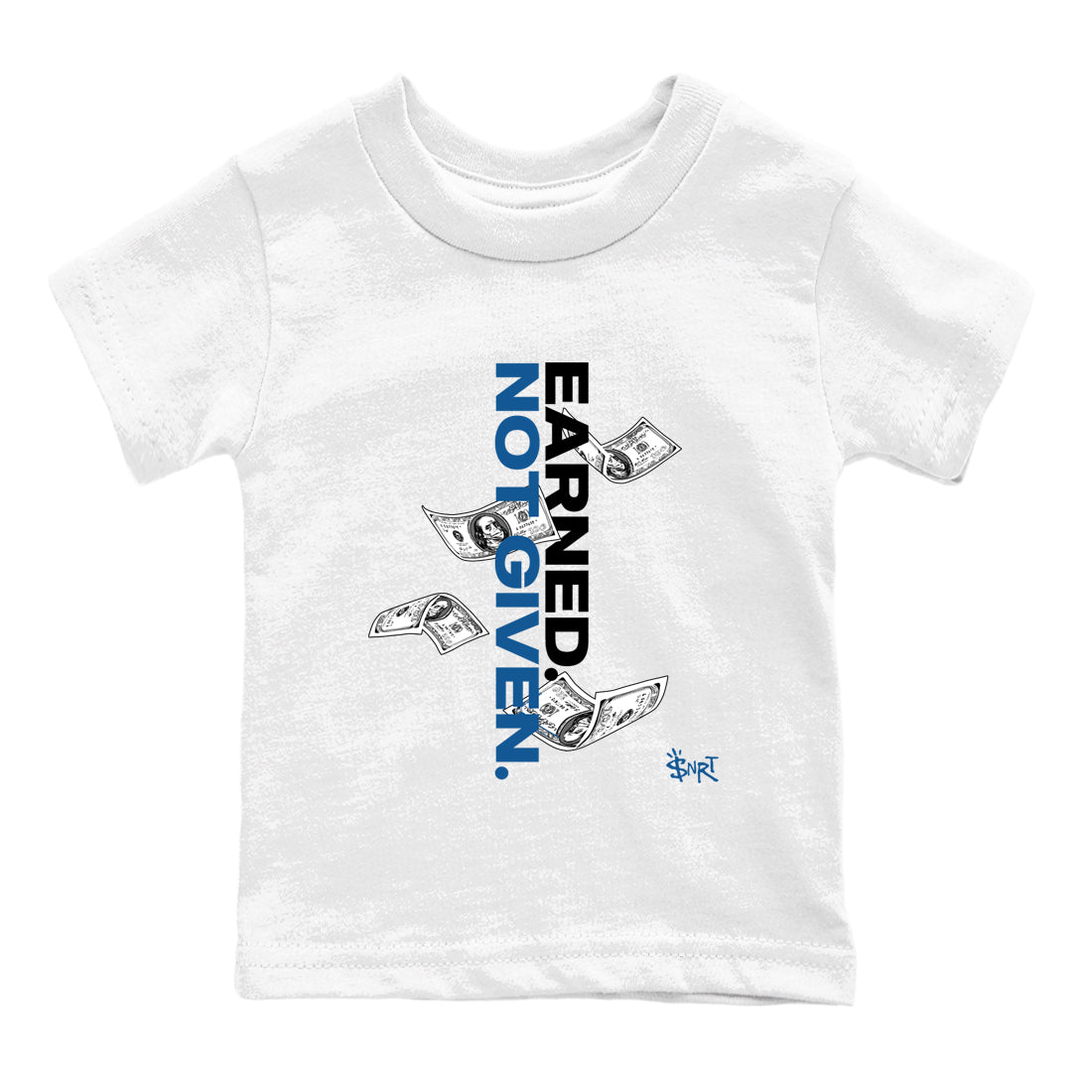 Sneaker Threads – Sneaker Threads To Match Air Jordan 1 Travis Scott Fragment Shoes – Earned Not Given Kids T-Shirt White 2
