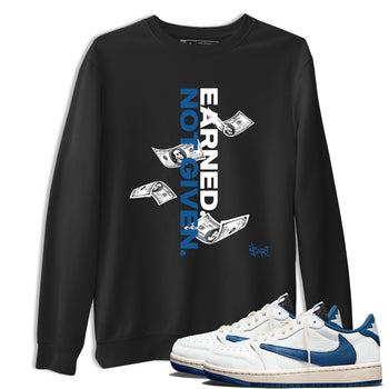 Sneaker Threads – Sneaker Threads To Match Air Jordan 1 Travis Scott Fragment Shoes – Earned Not Given Tee Black 1