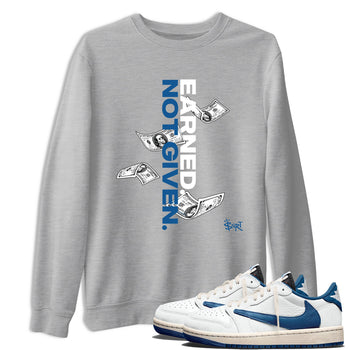 Sneaker Threads – Sneaker Threads To Match Air Jordan 1 Travis Scott Fragment Shoes – Earned Not Given Tee Heather Grey 1