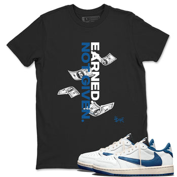 Sneaker Threads – Sneaker Threads To Match Air Jordan 1 Travis Scott Fragment Shoes – Earned Not Given Tee Black 1