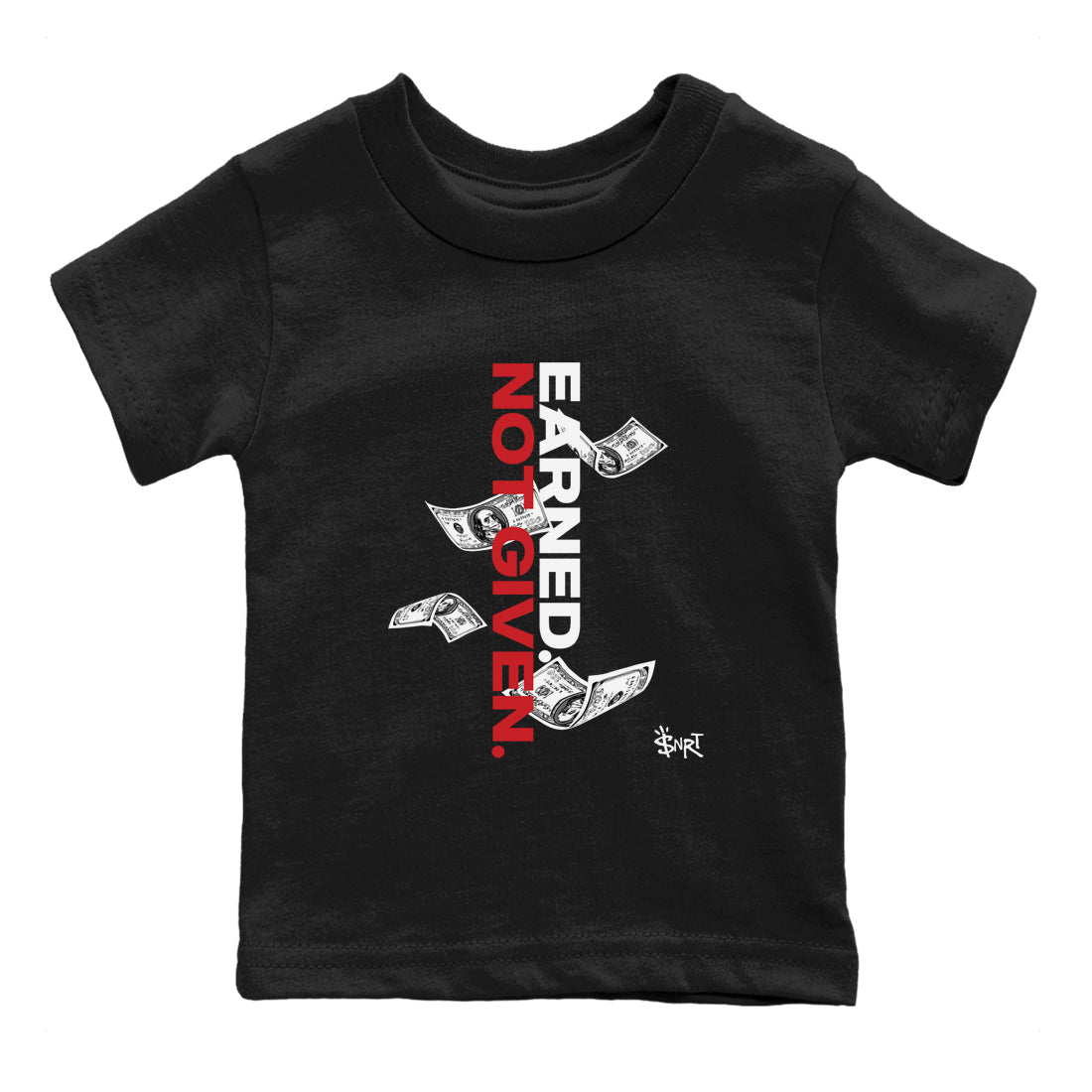 11s Bred Velvet shirts to match jordans Earned Not Given sneaker match tees Air Jordan 11 Retro Bred Velvet match shoes to clothes SNRT Sneaker Tees Youth Baby Black 2 tee