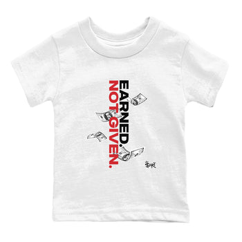 11s Bred Velvet shirts to match jordans Earned Not Given sneaker match tees Air Jordan 11 Retro Bred Velvet match shoes to clothes SNRT Sneaker Tees Youth Baby White 2 tee