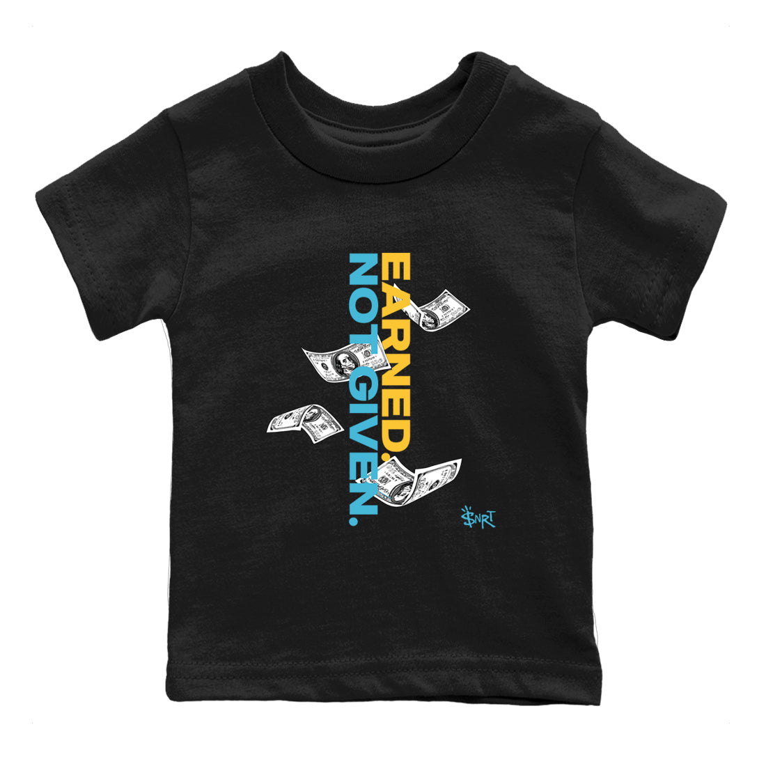 Sneaker match tees – Sneaker Tees To Match Air Jordan 11 Gamma Shoes – Earned Not Given Kids T-Shirt Black 2