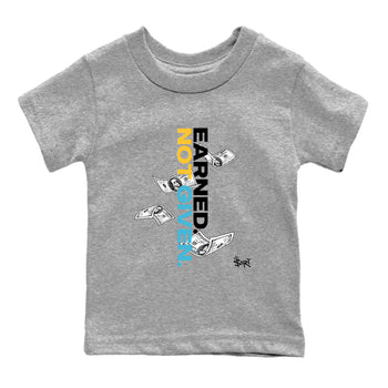 Sneaker match tees – Sneaker Tees To Match Air Jordan 11 Gamma Shoes – Earned Not Given Kids T-Shirt Heather Grey 2