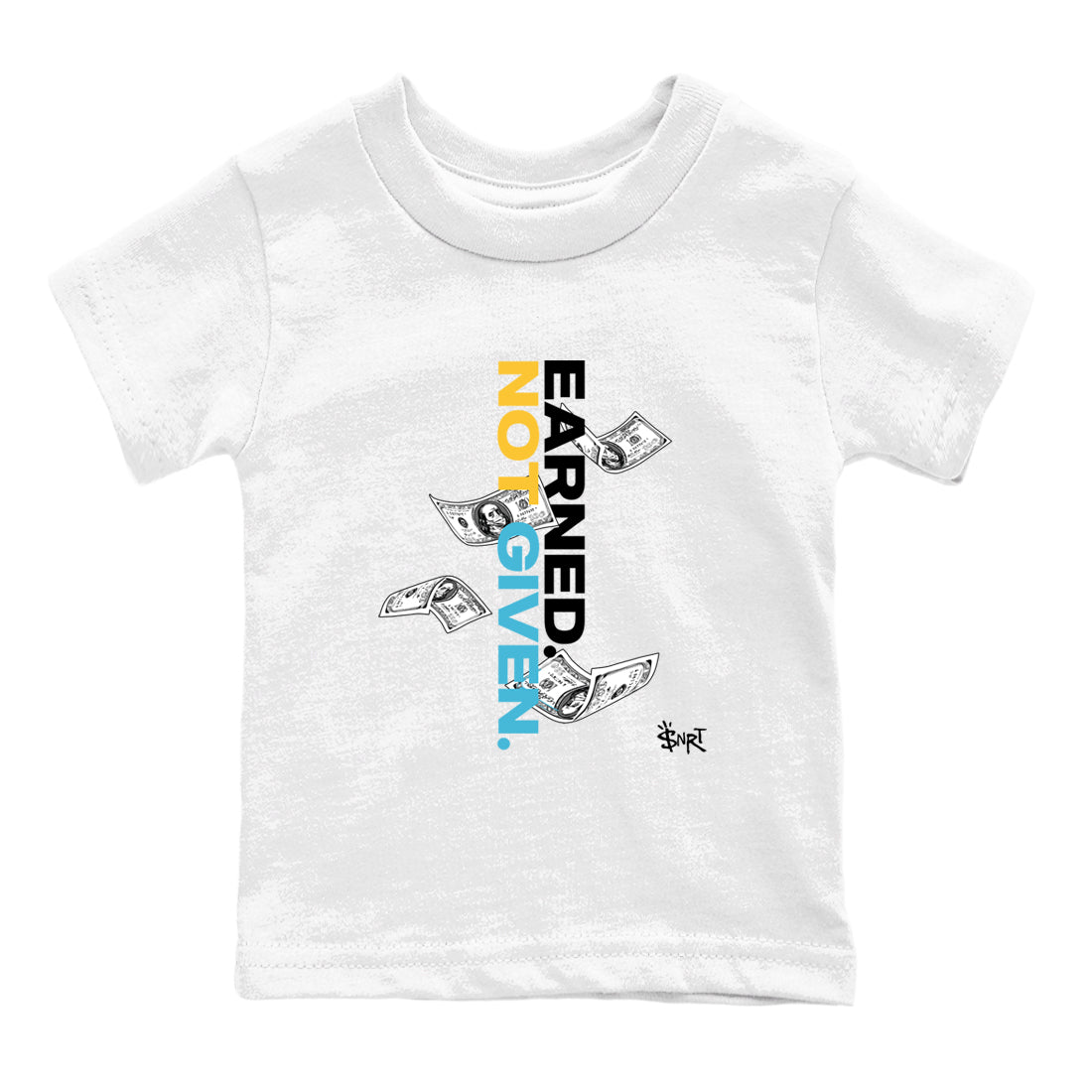 Sneaker match tees – Sneaker Tees To Match Air Jordan 11 Gamma Shoes – Earned Not Given Kids T-Shirt White 2