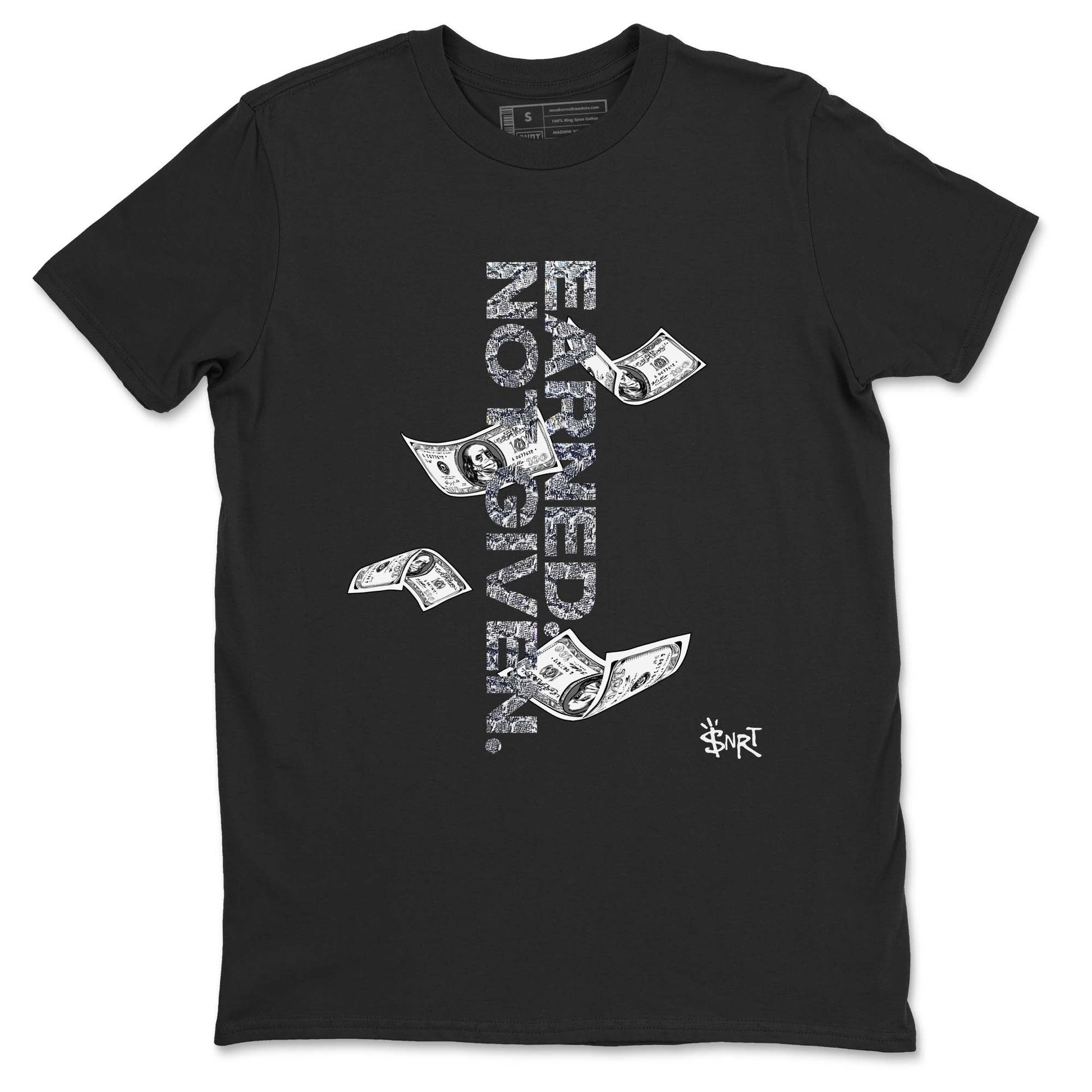 11s Year Of The Snake shirts to match jordans  Earned Not Given shirts to match jordans Air Jordan 11 Retro Low Year Of The Snake match shoes to clothes SNRT Sneaker Tees unisex cotton Black 2 shirts