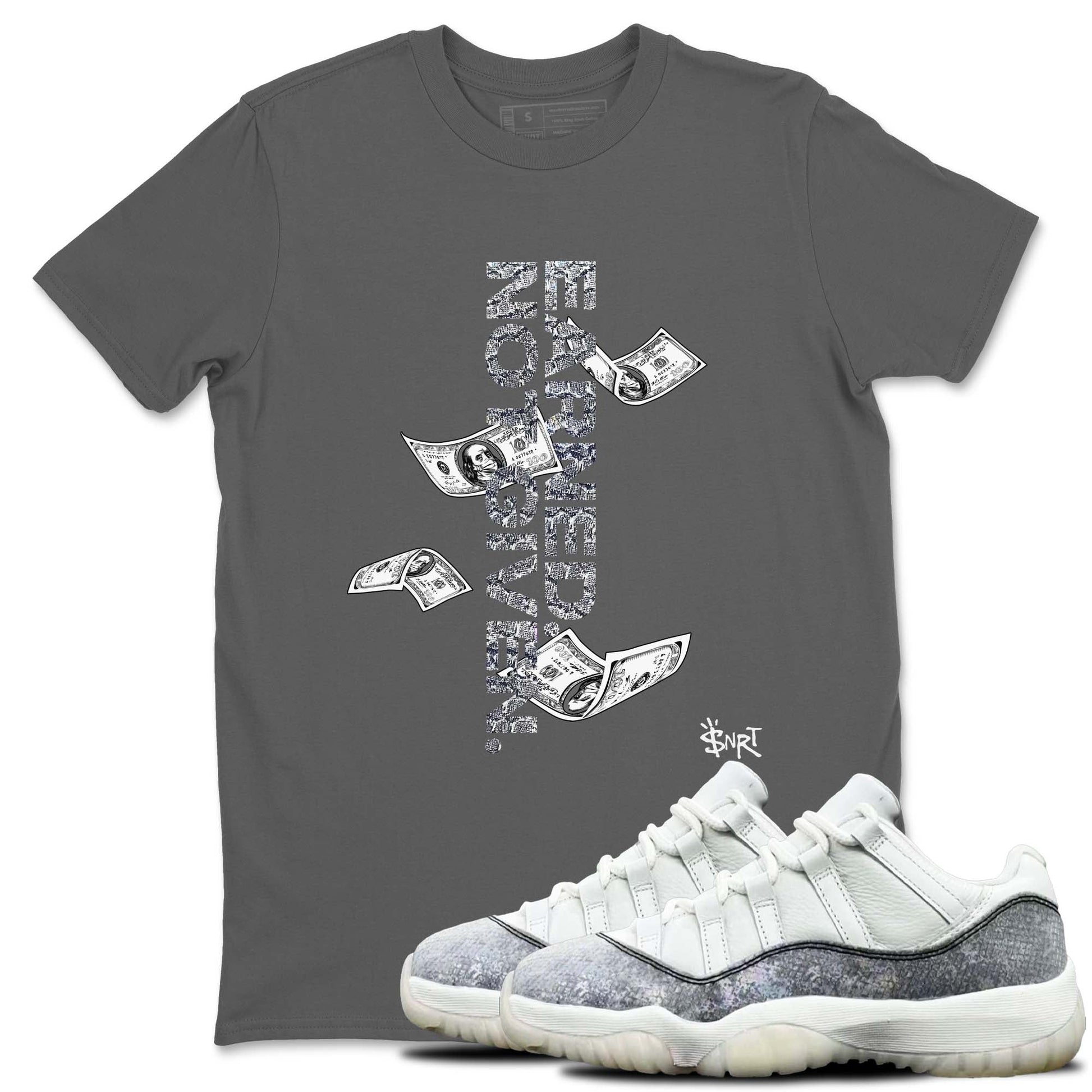 11s Year Of The Snake shirts to match jordans  Earned Not Given shirts to match jordans Air Jordan 11 Retro Low Year Of The Snake match shoes to clothes SNRT Sneaker Tees unisex cotton Cool Grey 1 shirts