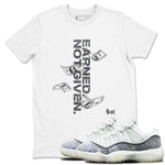 11s Year Of The Snake shirts to match jordans  Earned Not Given shirts to match jordans Air Jordan 11 Retro Low Year Of The Snake match shoes to clothes SNRT Sneaker Tees unisex cotton White 1 shirts