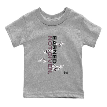 3s A Ma Maniere x Black shirts to match jordans Earned Not Given sneaker match tees Air Jordan 3 A Ma Maniere x Black SNRT Sneaker Release Tees Youth Baby Heather Grey 2 crew neck shirts