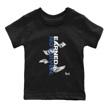 3s For The Love to match jordans Earned Not Given best t shirts to wear with jordans A Ma Maniere x Air Jordan 3 Diffused Blue match shoes to clothes SNRT Sneaker Tees Youth Baby Black 2 tee