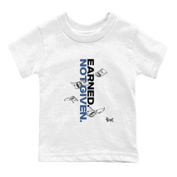3s For The Love to match jordans Earned Not Given best t shirts to wear with jordans A Ma Maniere x Air Jordan 3 Diffused Blue match shoes to clothes SNRT Sneaker Tees Youth Baby White 2 tee