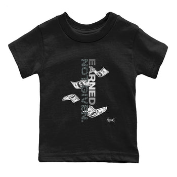 3s Black Cat shirts to match jordans Earned Not Given sneaker match tees Air Jordan 3 Retro Black Cat match shoes to clothes SNRT Sneaker Tees Youth Baby Black 2 tee