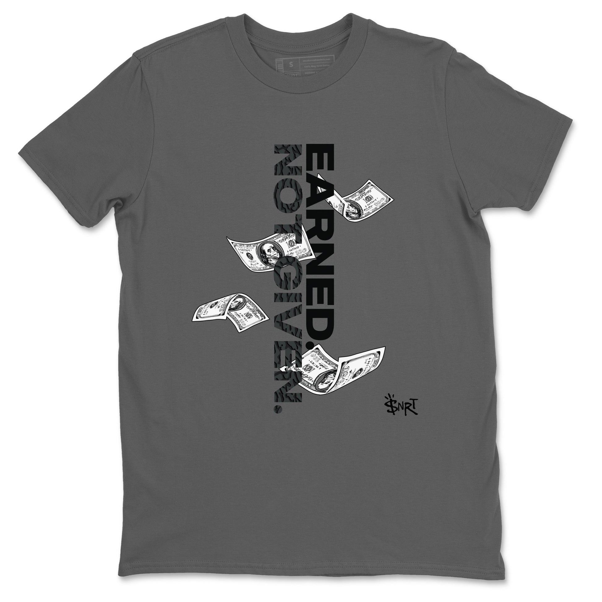3s Black Cat shirts to match jordans Earned Not Given sneaker match tees Air Jordan 3 Retro Black Cat match shoes to clothes SNRT Sneaker Tees unisex cotton Cool Grey 2 shirts