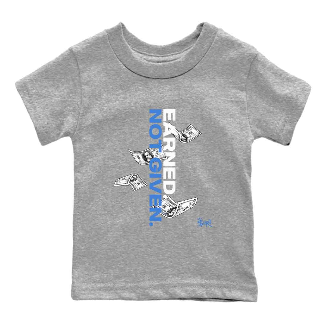 3s Lucky Shorts shirts to match jordans Earned Not Given best t shirts to wear with jordans Air Jordan 3 Lucky Shorts match shoes to clothes SNRT Sneaker Tees Youth Baby Heather Grey 2 tee