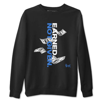3s Lucky Shorts shirts to match jordans Earned Not Given best t shirts to wear with jordans Air Jordan 3 Lucky Shorts match shoes to clothes SNRT Sneaker Tees unisex cotton Black 2 shirts
