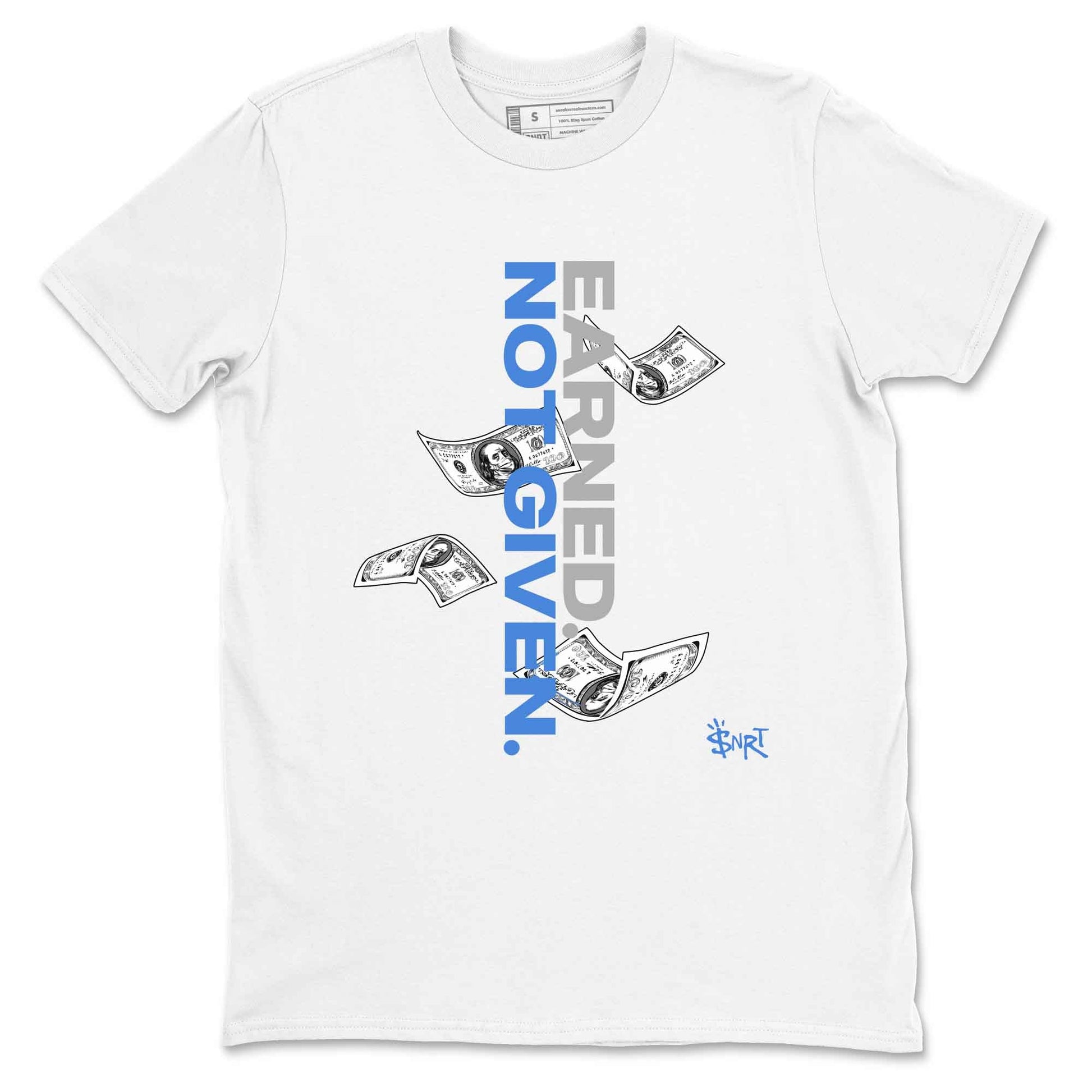 3s Lucky Shorts shirts to match jordans Earned Not Given best t shirts to wear with jordans Air Jordan 3 Lucky Shorts match shoes to clothes SNRT Sneaker Tees unisex cotton White 2 shirts