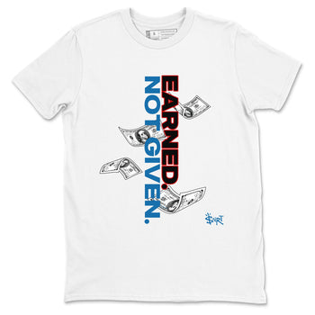 Earned Not Given sneaker match t-shirt styled to complete your fit with the Air Jordan 3 Rare Air sneakers, shown in White 2.