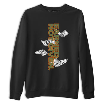 Sneaker match tees – Sneaker Tees To Match Undefeated inspired colorways Air Jordan 4 OG Olive Shoes  – Earned Not Given Tee Black 2