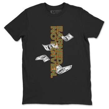 Sneaker match tees – Sneaker Tees To Match Undefeated inspired colorways Air Jordan 4 OG Olive Shoes  – Earned Not Given Tee Black 2
