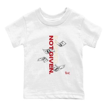 Sneaker match tees – Sneaker Tees To Match Air Jordan 4 Valentines Day Shoes – Earned Not Given Kids T-Shirt White 2
