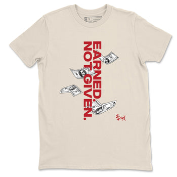 Sneaker match tees – Sneaker Tees To Match Air Jordan 4 Valentines Day Shoes – Earned Not Given Tee Natural 2