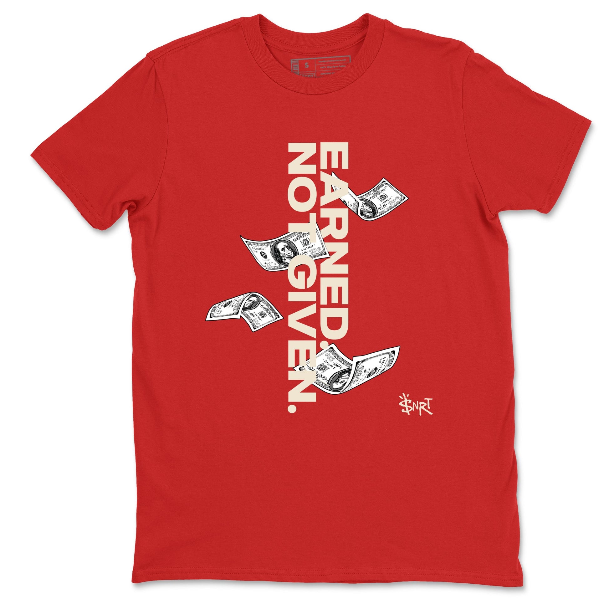 Sneaker match tees – Sneaker Tees To Match Air Jordan 4 Valentines Day Shoes – Earned Not Given Tee Red 2