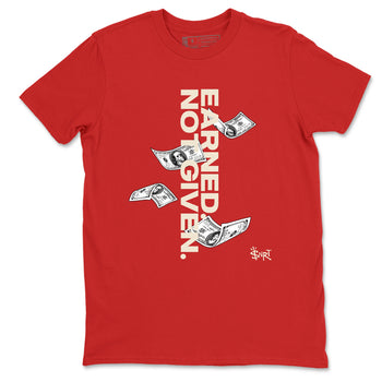 Sneaker match tees – Sneaker Tees To Match Air Jordan 4 Valentines Day Shoes – Earned Not Given Tee Red 2
