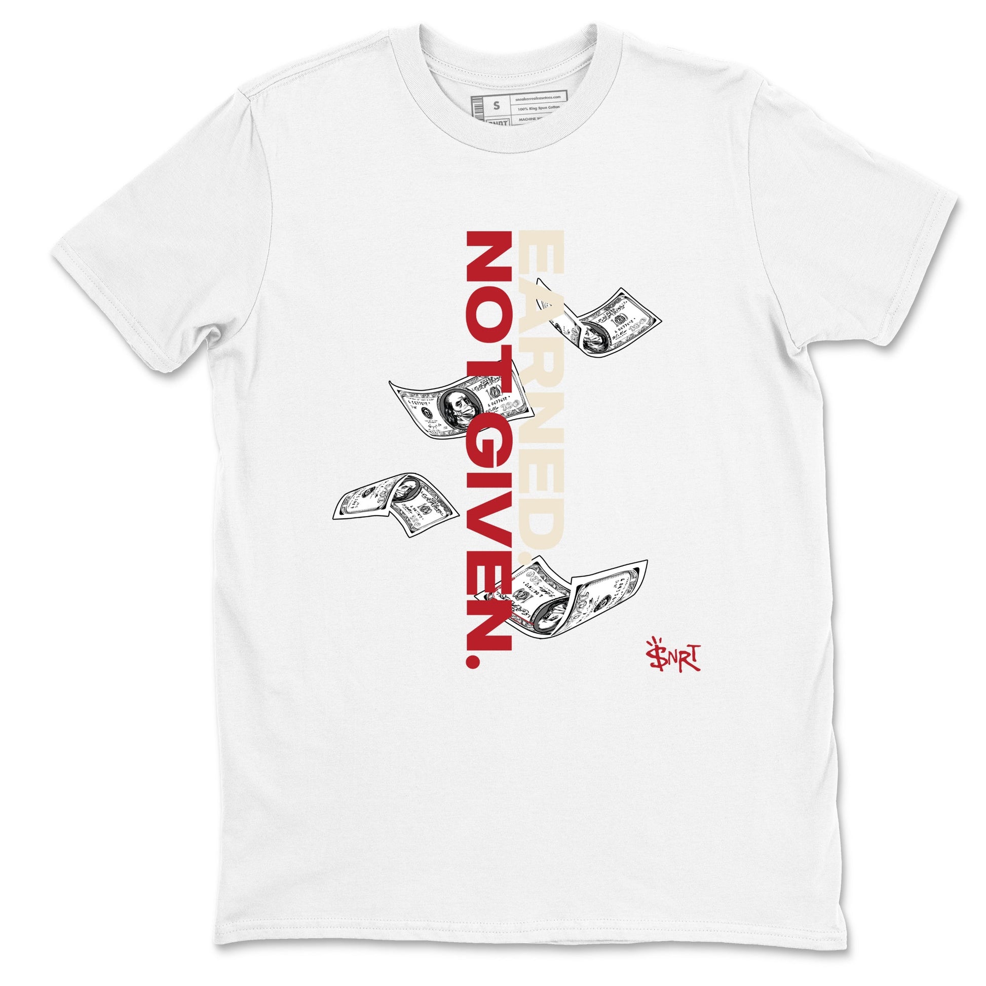 Sneaker match tees – Sneaker Tees To Match Air Jordan 4 Valentines Day Shoes – Earned Not Given Tee White 2