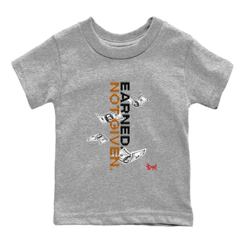 5s Archaeo Brown shirts to match jordans Earned Not Given sneaker match tees Air Jordan 5 Archaeo Brown match shoes to clothes SNRT Sneaker Tees Youth Baby Heather Grey 2 tee