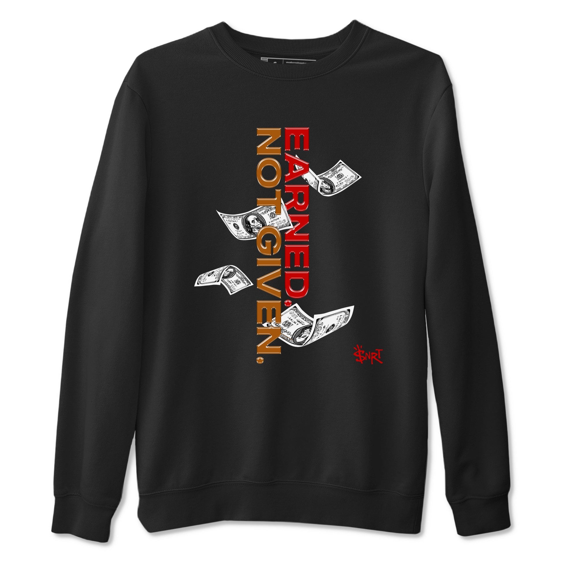 5s Archaeo Brown shirts to match jordans Earned Not Given sneaker match tees Air Jordan 5 Archaeo Brown match shoes to clothes SNRT Sneaker Tees unisex cotton Black 2 shirts