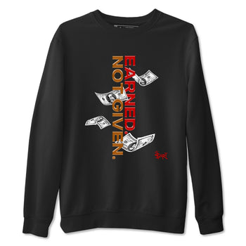 5s Archaeo Brown shirts to match jordans Earned Not Given sneaker match tees Air Jordan 5 Archaeo Brown match shoes to clothes SNRT Sneaker Tees unisex cotton Black 2 shirts