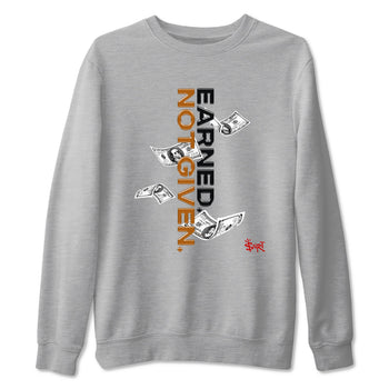 5s Archaeo Brown shirts to match jordans Earned Not Given sneaker match tees Air Jordan 5 Archaeo Brown match shoes to clothes SNRT Sneaker Tees unisex cotton Heather Grey 2 shirts