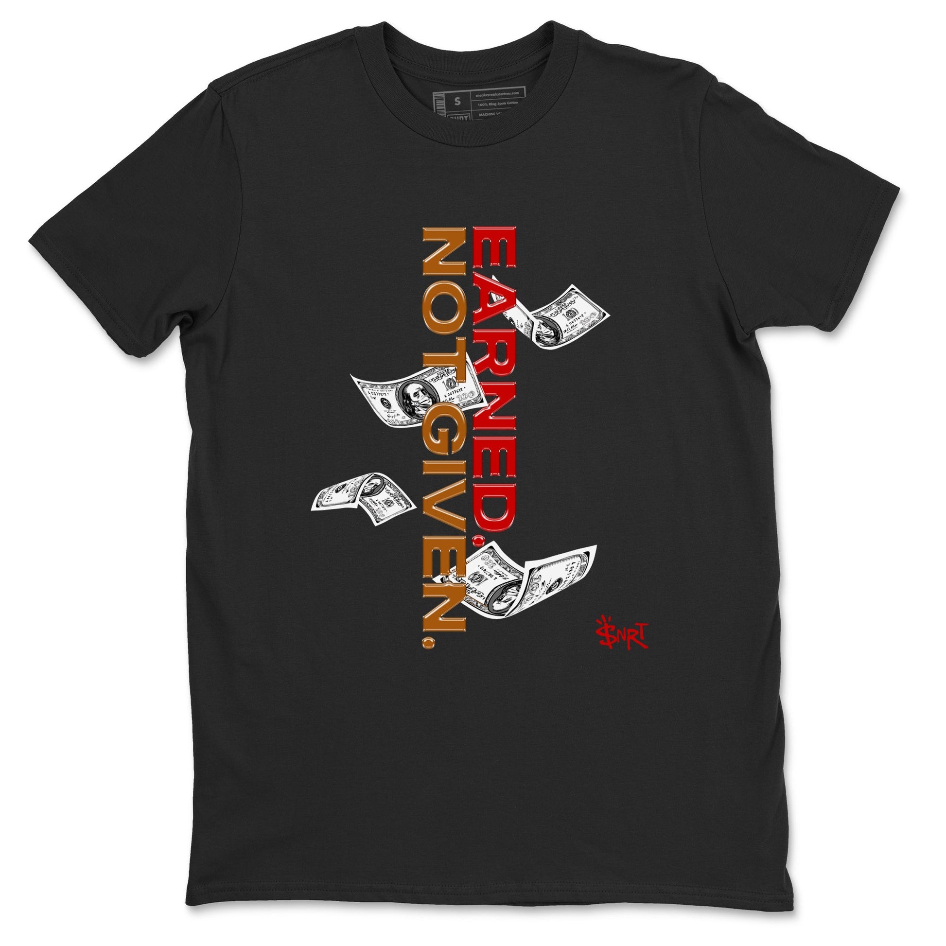 5s Archaeo Brown shirts to match jordans Earned Not Given sneaker match tees Air Jordan 5 Archaeo Brown match shoes to clothes SNRT Sneaker Tees unisex cotton Black 2 shirts