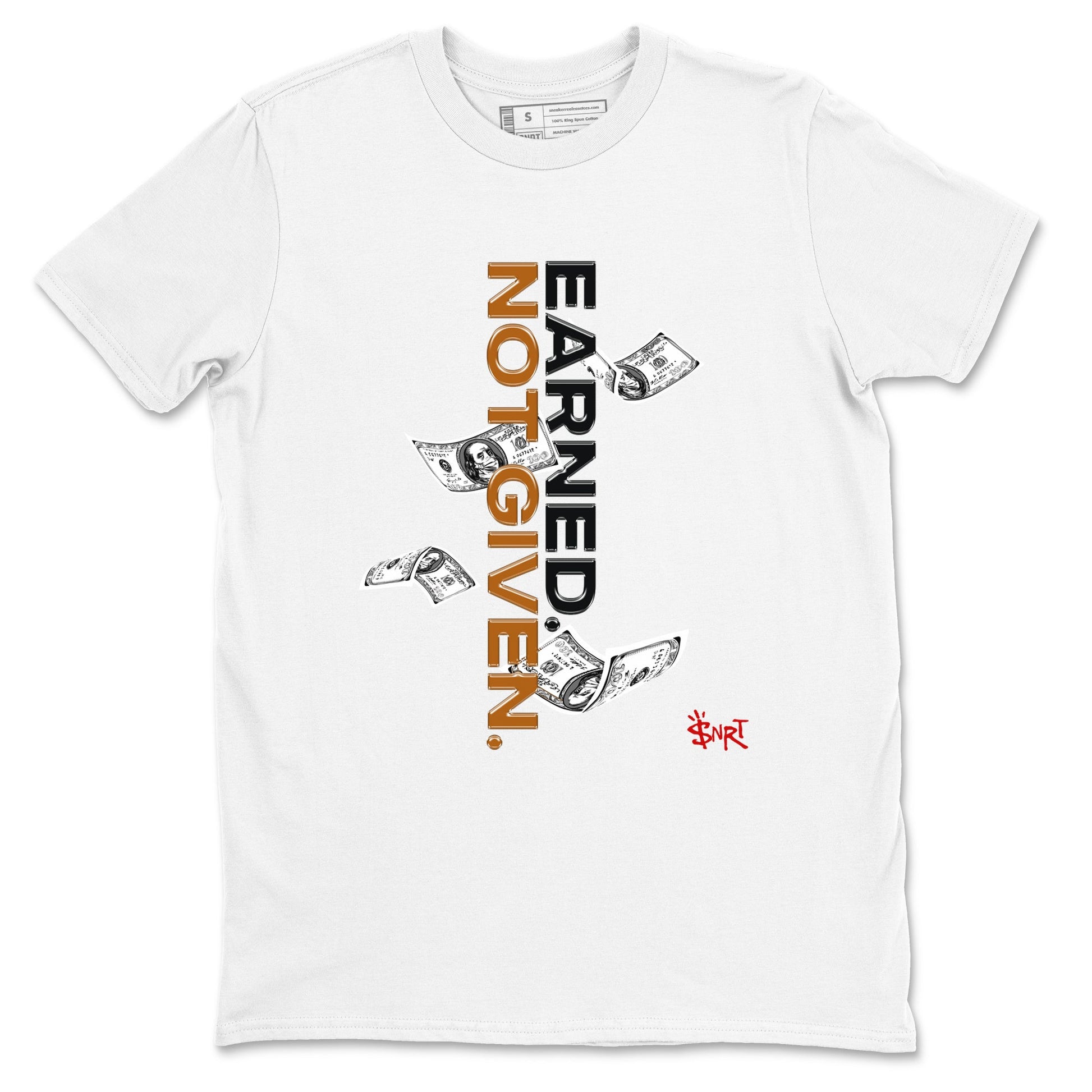 5s Archaeo Brown shirts to match jordans Earned Not Given sneaker match tees Air Jordan 5 Archaeo Brown match shoes to clothes SNRT Sneaker Tees unisex cotton White 2 shirts