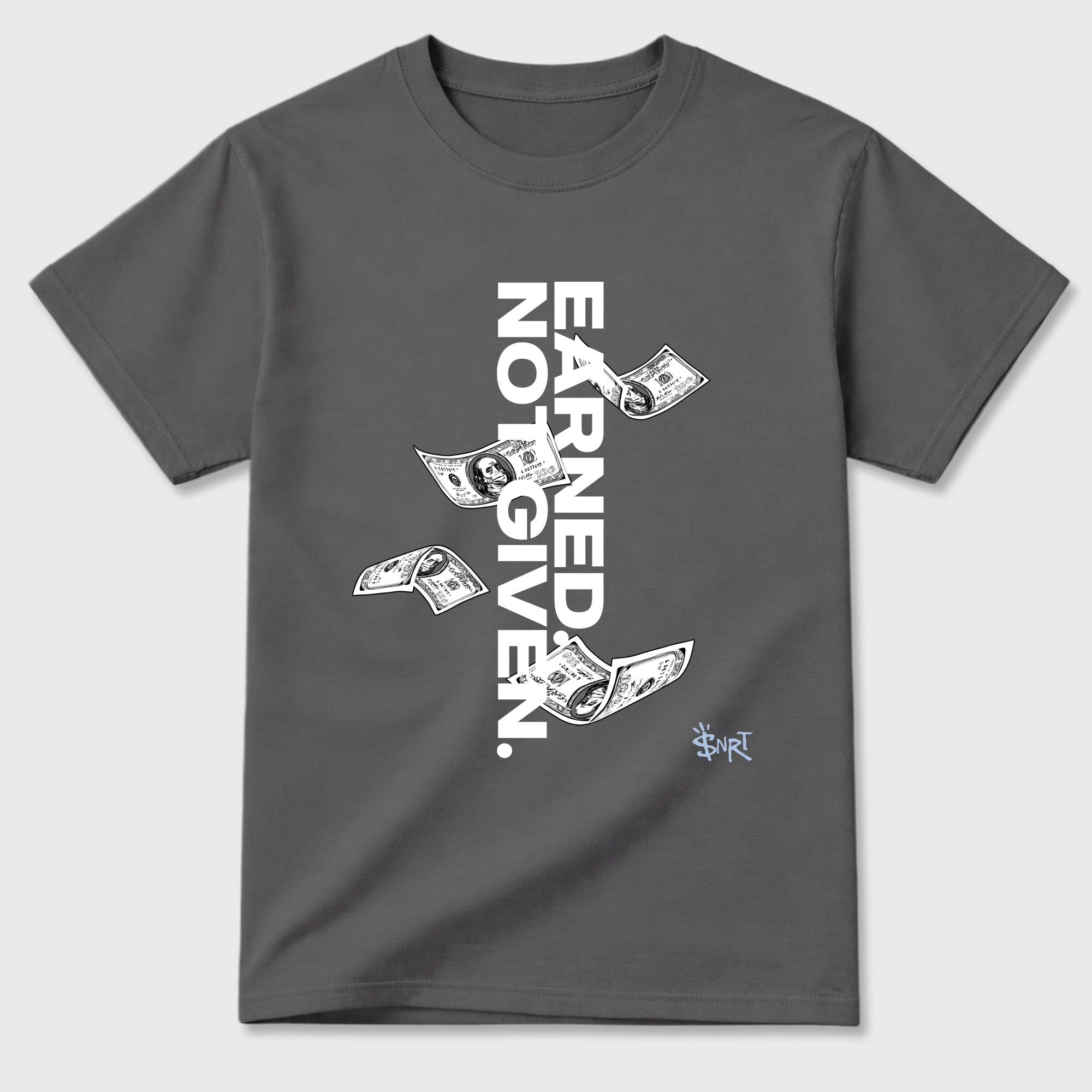 Sneakerfit for Sneakerheads – Sneaker Tees To Match Air Jordan 5 Wolf Grey Sneakers – Earned Not Given Tee Cool Grey 2