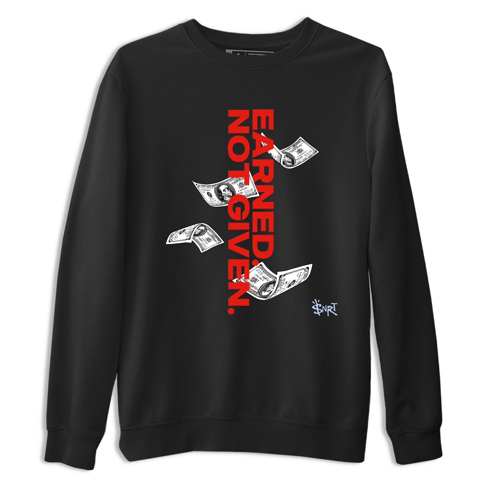 Sneaker match tees – Sneaker Tees To Match Air Jordan 6 Reverse Infrared Shoes – Earned Not Given Tee Black 2