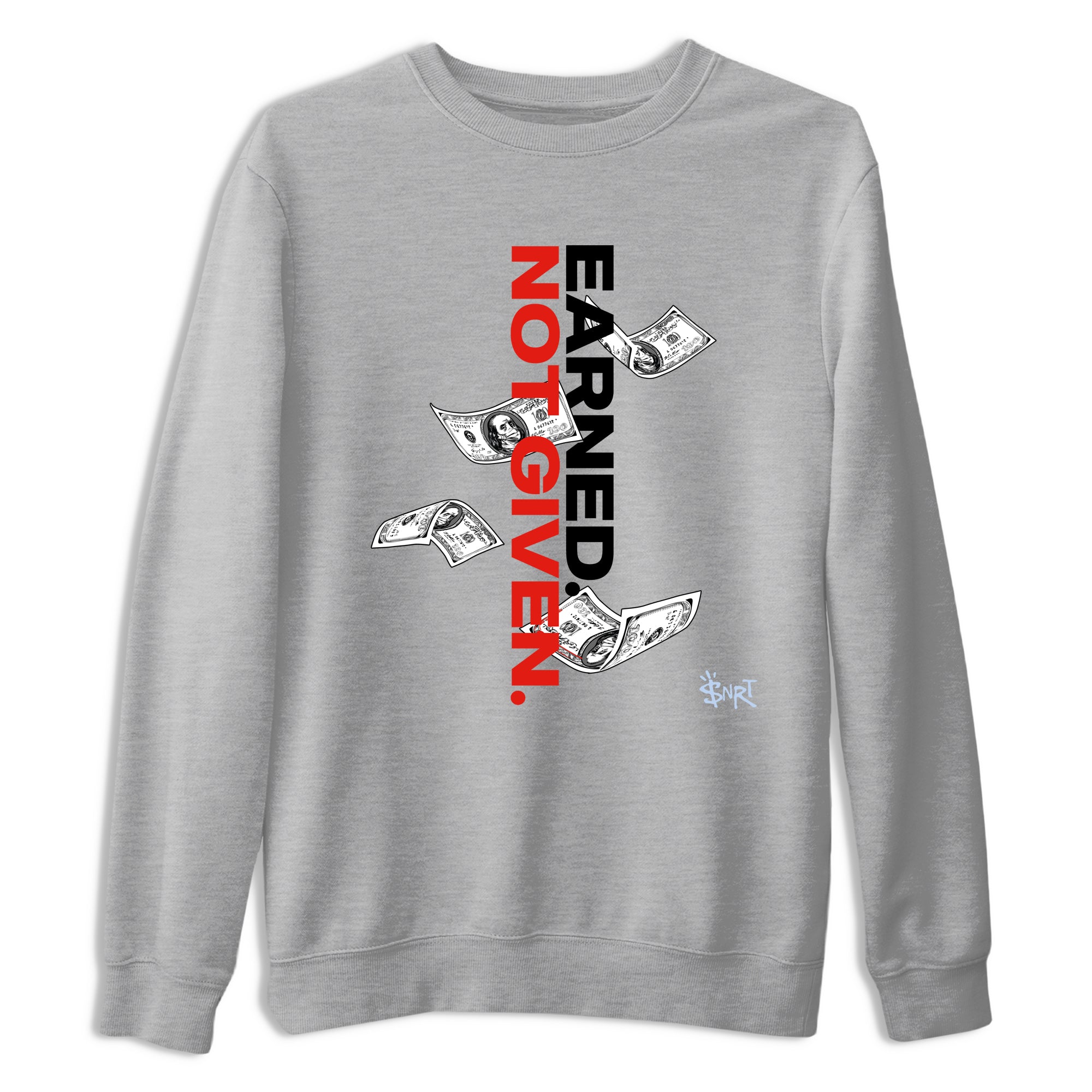 Sneaker match tees – Sneaker Tees To Match Air Jordan 6 Reverse Infrared Shoes – Earned Not Given Tee Heather Grey 2
