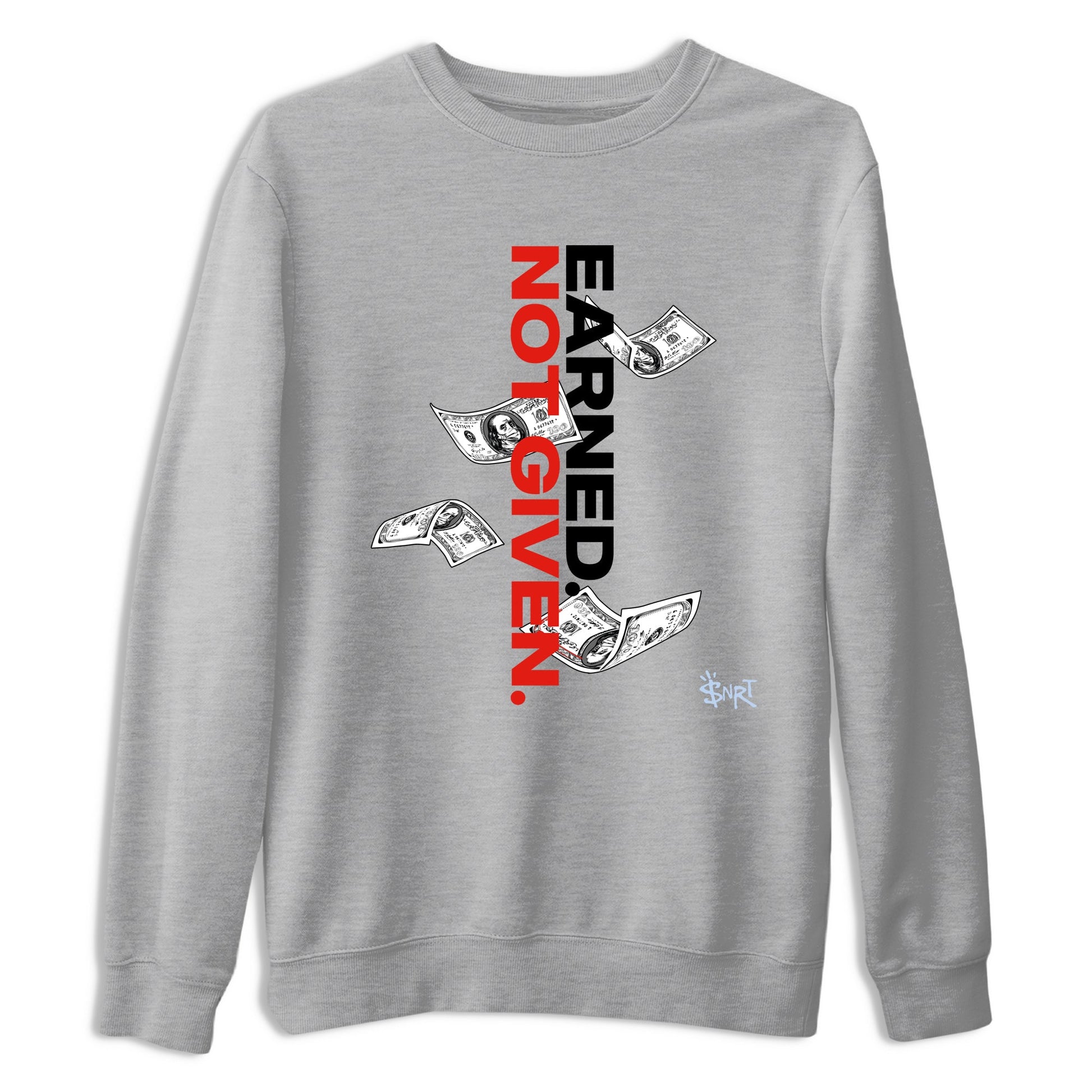 Sneaker match tees – Sneaker Tees To Match Air Jordan 6 Reverse Infrared Shoes – Earned Not Given Tee Heather Grey 2