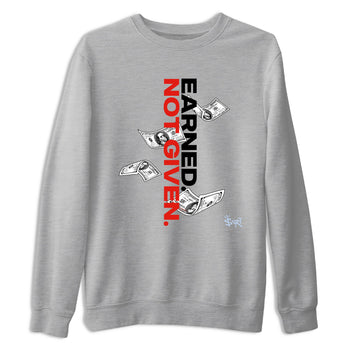 Sneaker match tees – Sneaker Tees To Match Air Jordan 6 Reverse Infrared Shoes – Earned Not Given Tee Heather Grey 2