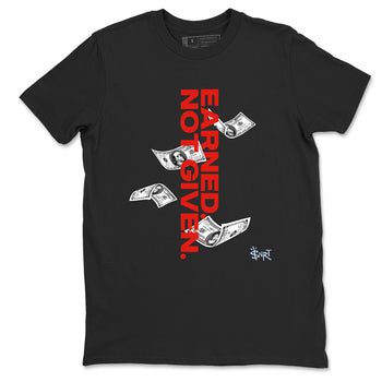 Sneaker match tees – Sneaker Tees To Match Air Jordan 6 Reverse Infrared Shoes – Earned Not Given Tee Black 2