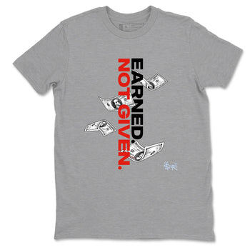 Sneaker match tees – Sneaker Tees To Match Air Jordan 6 Reverse Infrared Shoes – Earned Not Given Tee Heather Grey 2