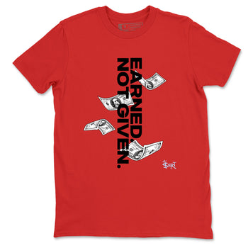 Sneaker match tees – Sneaker Tees To Match Air Jordan 6 Reverse Infrared Shoes – Earned Not Given Tee Red 2